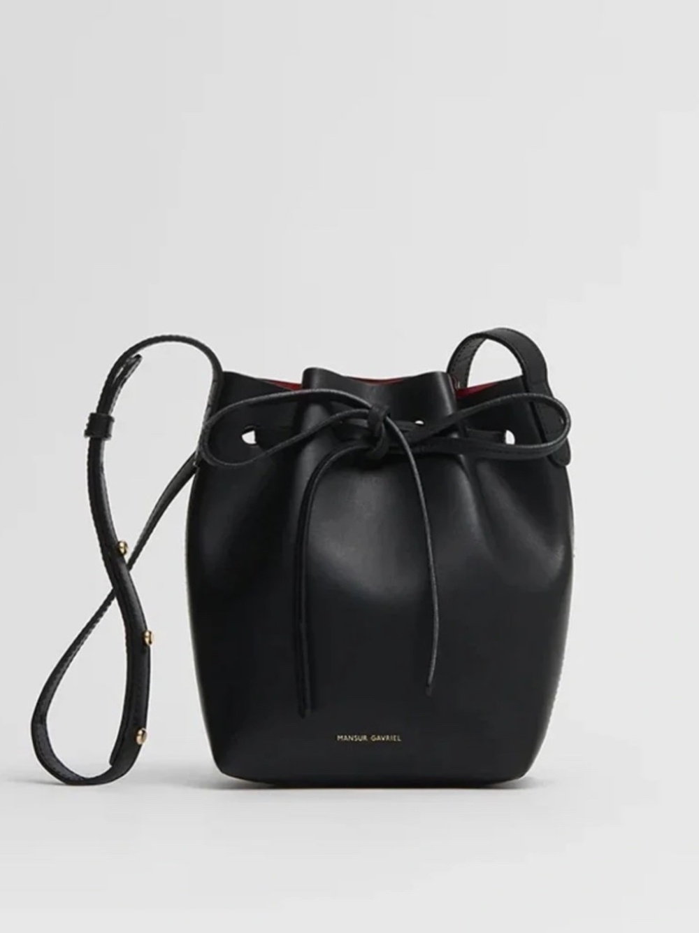 Mansur Gavriel Mini Mini Bucket Bag NWT Black